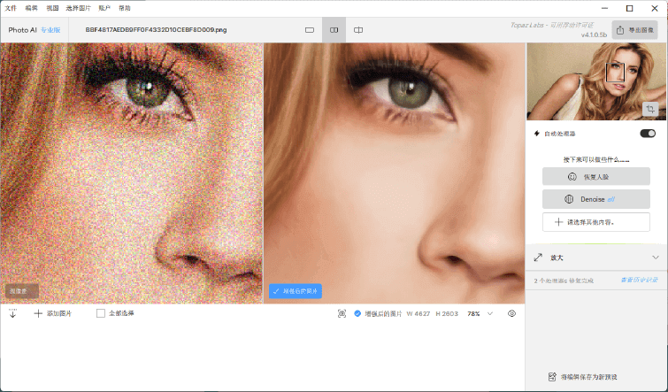 图片[1]-Topaz Photo AI Pro 4.1.0 中文安装版 — AI驱动的智能图片降噪与画质修复大师-办文绿软