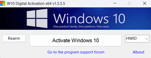 图片[1]-W10 Digital Activation v1.5.5.5 汉化绿色版 – Windows10激活工具-办文绿软