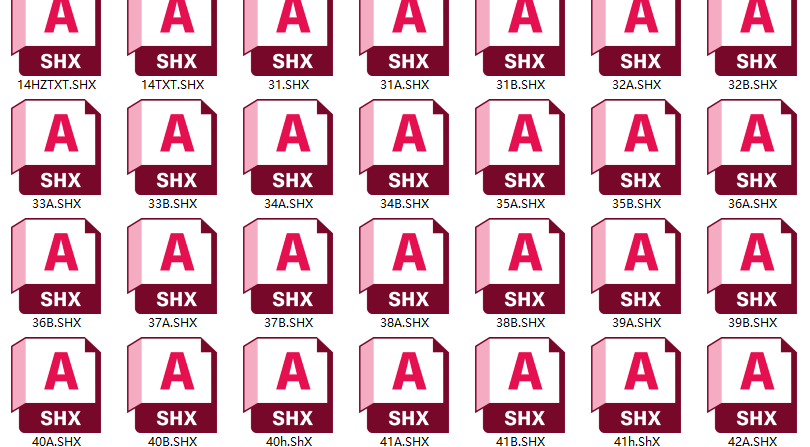 图片[1]-CAD字体大全 4624款 – 工程制图专用字体合集-办文绿软